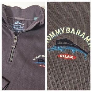 Tommy Bahama Relaxed Sweater Mens Medium Long Sleeve Full‎ Zip Sweatshirt 2XL